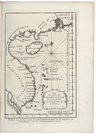 Karte der Küste von Tonkin und Cochinchina von Jacobus van der Schley